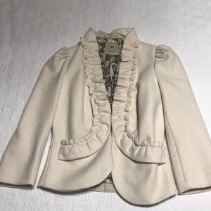 Elevenses wool cream jacket